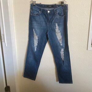 Liverpool Distressed Blue Jeans Size 12